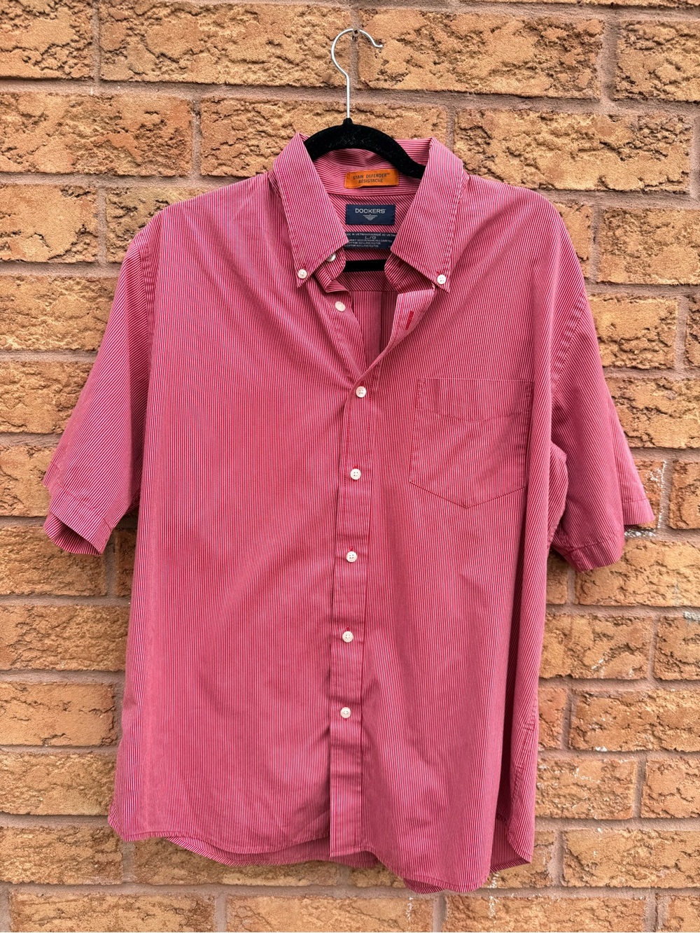 4/$25 • Dockers Men's Short Sleeve Button-Down Shirt